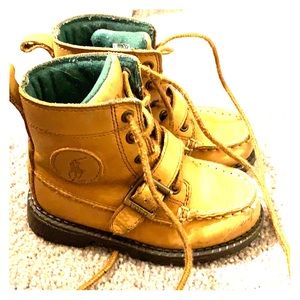 Toddler boys polo leather boots